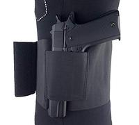 Gexgune Funda Oculta Carry Belly Band Funda para Pistola Debajo de la Funda Elástica Abdominal Band Pistol Holster con 2 Bolsas de revistas (L: Longitud: 42 Pulgadas