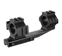 Gexgune Montura de Doble Anilla para mira telescópica con Nivel de Burbuja | Compatible con riel P.icatinny de 11 mm | Compatible con miras telescópicas de 25,4 mm y 30 mm | Montura táctica