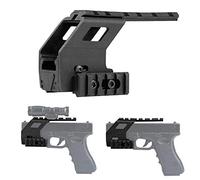 Gexgune Tactical Pistol G1ock Rail Base System para G1ock 17 18 19 Airsoft Gun G1ock Accesorios Rail Mount Hunting Scope (2 Colores Opcionales)