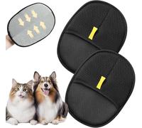 GEXINKEJI 2 Piezas Guantes Quitapelos para Mascotas Guantes de Aseo para Mascotas de Doble Cara Guantes Antiestáticos Reutilizables de Doble Cara Manopla Quita Pelos Mascota para Perros y Gatos