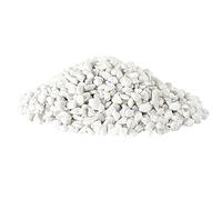 Gexmile Guijarros Blancos Grava Natural Decorativa Piedras de Roca Río para Maceta Jardín Casa Florero Acuario Diámetro 6-9mm 500g