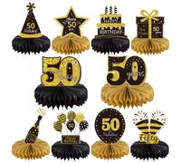GEXOLENU 10 PCS 50 Centres de panal de panal de cumpleaos