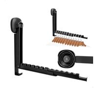 gexuamz Perchero Plegable Pared, Perchas Plegables con Ventosa, Extensible Tendedero Pared con Gancho, 12 Ranuras Percha Multiple para Balcon Dormitorio Salón Baño, Carga de 15 kg