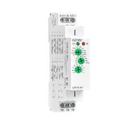 GEYA 10A MultifunctionTimer Relé 10 Funcitons Relé de retraso de tiempo 1SPDT DIN Rail 0.1s-10 días(GRT6-M1,AC/DC24V-240V)