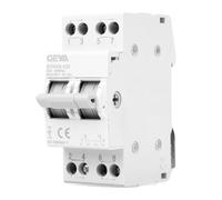GEYA Conmutador Seccionador 2P 63A Interruptor Aislador de Transferencia Manual de Doble Potencia AC 220V Interruptor Aislador de Transferencia Manual de Doble Potencia Montaje en carril DIN