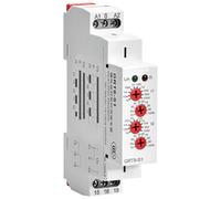 Geya Grt8-S1 Relé de retardo de tiempo, 120 V Ac, temporizador intermitente de doble ciclo, módulo ajustable de 12-240 V Ac/Dc, montaje en riel DIN de 35 mm, adecuado para sistemas de control