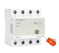 GEYA Interruptor de relé de tiempo wifi inteligente tipo riel DIN Interruptor de control remoto inalámbrico para el hogar inteligente de Tuya (4P-63A)