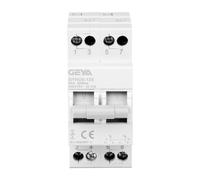 GEYA Interruptor de Transferencia Manual 63A Conmutador 2P Interruptor seccionador de transferencia manual 240V AC Conmutador manual de transferencia de doble potencia Montaje en carril DIN