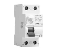 GEYA Interruptor diferencial electromagnético de corriente residual Interruptor de seguridad (Type AC-2P-40A-0.3A)