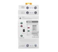GEYA Mini ATS Interruptor de Transferencia Automático/Manual de Doble Energía Solar,protección contra sobretensión y subtensión,suministro ininterrumpido,montaje en carril DIN(2 Polos 63A CA220V)