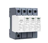 GEYA Protector contra sobretensiones 20KA-40KA SPD Protector contra sobretensiones para casa Carril DIN (3P+N,AC275V)