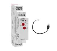 GEYA Relé con sensor fotoeléctrico para interruptor crepuscular en carril DIN con encendido y apagado automático(GRB8-02,AC110V-240V)