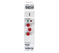 GEYA Relé de protección de sobrevoltaje y bajo voltaje del dispositivo de monitor de voltaje 2Contacto 10A (GRV8-02,AC/DC110V-240V)