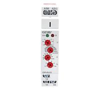 GEYA Relé de voltaje monofásico ajustable sobre o bajo relé de monitor de protección de voltaje 1Contacto 10A (GRV8-01,AC/DC110V-240V)