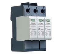 GEYA Solar PV de bajo Voltaje Protector contra sobretensiones DIN Rail 20KA-40KA Descargador de sobretensiones Protector de Rayos DC (3P,DC600V)