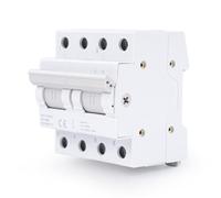 GEYA Umschalter 2P 125A Lasttrennschalter Dual Power Manual Transfer Isolating Switch AC 400V Interlock Schutzschalter Manueller Doppelleistungstransfer Trennschalter DIN-Schiene Montage
