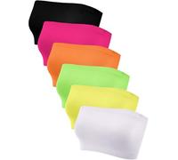 Geyoga Bralettes sin Tirantes, sin Costuras, elástico, sin Relleno, para Mujer, Color dopamina, Small