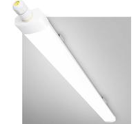 GeyouLux Fluorescente LED 90cm Plafon, 30W 3780lm 5000K IP65 Estanca Tubo, Sin Parpadeos Pantalla LED, Con Cable de Puesta a Tierra y Conexión en Serie, 144 LEDs para Taller Garaje Cocina, Blanco