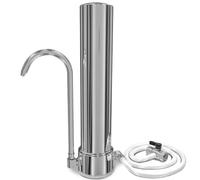 Geyser Aqua - Filtro de agua para grifo y encimera, filtro para el hogar, purificador de agua, acero inoxidable 304 de grado alimenticio