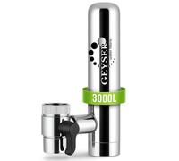 GEYSER EURO (3000L) Filtro Agua Grifo con Sistema de Cartuchos Único Aragón, Reduce Metales, Cloro, Bacterias, Pesticidas, Filtro de Agua para Grifo (1 Cartucho Incluido)