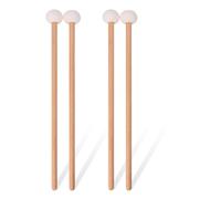 Geytetqi 2 pares de mazos de timbales de alta calidad, mazos de fieltro suave para instrumentos de percusión, mazos de bombo para instrumentos de percusión