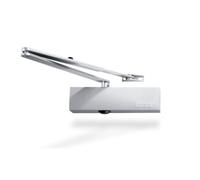 Geze TS 2000 NV BC - Cierrapuertas (con varillaje normal y placa de montaje para puertas de una sola hoja de hasta 1100 mm de ancho de ala, fuerza de cierre continua y tope ajustable mediante válvula,