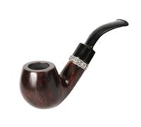 GEZHUCAO Mini Pipa De Tabaco De Madera De Brezo, 1899 Un Siglo De Herencia Pipa De Fumar Clásica Hecha A Mano Pequeña Y Portátil Regalo Para Abuelo, Amigo O Coleccionista(Brown)