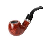 GEZHUCAO Mini Pipa De Tabaco De Madera De Brezo, 1899 Un Siglo De Herencia Pipa De Fumar Clásica Hecha A Mano Pequeña Y Portátil Regalo Para Abuelo, Amigo O Coleccionista(Yellow)