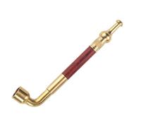 GEZHUCAO Pipa De Tabaco Creativa De Latón, Diseño 3 En 1-3 Maneras De Experimentar- Pipa De Fumar Personalizada- Mango Recto Regalo Para Abuelo, Esposo, Amigo, Coleccionista O Principiante.