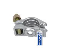 GeZu Impex Acoplamiento Medio 48 x 48 mm Abrazadera Electrodepositada para Andamios, Acoplamiento de Tubos de Construcción de Acero