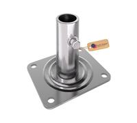 GEZU IMPEX Andamio Placa Base 135x110x120mm Placas Base Galvanizadas Juego de 4 Andamios Estilo Baker de Alta Resistencia