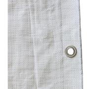 GeZu Impex Lona alquitranada 4 x 6 m | Blanco impermeable resistente a la intemperie resistente a las heladas protección UV universal multiusos