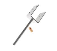 GeZu Impex Soporte de Poste U 151 x 300 mm Conjunto de 12 Zapatas de Soporte para Cercas Galvanizado en Caliente