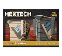 GF9: Hextech Trinity City: Condo - 2 edificios totalmente pintados, campo de batalla en una caja, terrenos pintados listos para mesa, accesorios de RPG