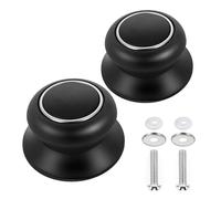 Gfamous 2 Piezas Pomo Tapa Olla, Perillas para Tapa de Cacerola, Perillas Pomo Recambio Tapadera, Apto para Mango de Tapa de Cristal, Tapas de Olla de Acero Inoxidable, Para Utensilios de Cocina