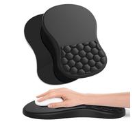 Gfamous Ergonómica Alfombrilla Ratón con Reposamuñecas Ratón Ergonómica Alfombrilla Incluye Protuberancias De Masaje, Alivia El Dolor De Muñeca, Ideal para Uso En La Oficina Y para Jugar