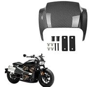 GFARDMOTO Carenado de faro delantero de motocicleta para Harley Davidson Sportster S RH1250S 2021-2026, máscara de parabrisas frontal de ABS, aerodinámica mejorada y protección de faros delanteros