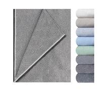 GFD - Colcha Multiusos OBI para Sofa y Cama, Cubre Sofa, Plaid Sofa, Plaid Cama, Jarapas para Sofas, Foulard Sofa, Manta Cubre Sofa, Colcha Sofa (Gris, 230 x 290)