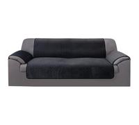 GFD - Cubre Sofa 4 Plazas 190 cm, Funda para Sofá Ajustable, Forros para Sofás Antideslizante, Fundas Sofá Acolchado, Protector Sofá Duradero Perros Gatos Mascotas (4 plazas, Gris Oscuro)