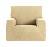 GFD - Funda Sofa 1 Plaza Ajustable 70-110cm, Funda Sillon Butaca Relax Cubre Sofá Elástica Antimanchas Lavable, Fundas Cubre Sofá Duradera Perros Gatos Mascotas (Camel, 1 Plaza)