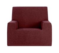 GFD - Funda Sofa 1 Plaza Ajustable 70-110cm, Funda Sillon Butaca Relax Cubre Sofá Elástica Antimanchas Lavable, Fundas Cubre Sofá Duradera Perros Gatos Mascotas (Granate, 1 Plaza)