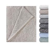 GFD Textiles - Colcha Foulard Lagos Camel 230x290 cm | Manta Plaid Foulard Protectora para Sofá Grande y Cama King | Diseño Jacquard