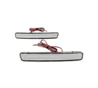 GFDJDF Luces Laterales Para Toyota Para Esquire 2011 2012 2013 2014 2015 LED Luz Parachoques Trasera Freno Parada(White cover)