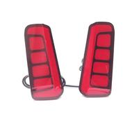 GFDJDF Luces Laterales Para Toyota Para Vellfire Para ALPHARD 2016 2017 2018 2019 2020 Luz Antiniebla Trasera LED Giro(Red Cover,3 Functions)