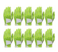 GFDSGRE Guante Golf 10 pcs Golf Glove Hombres Mano Izquierda Transpirable Verde 3D Rendimiento Malla Antideslizante Micro Fibra Guantes de Golf(Worn on Left Hand G,26 X-Large)