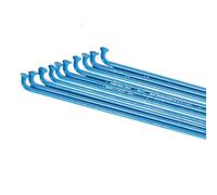 GFDSGRE Radios Bicicleta Radios de Bicicleta Color 14G, Piezas, Alambre Acero for, 45, Plata, Negro, 268mm, 280mm, Sombrero Hierro, radios curvos(Dark Blue 32Pcs)