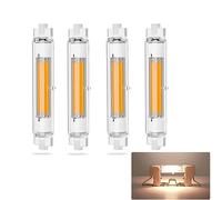 GFDYTG Bombilla LED R7S 78mm Regulables,LED R7S 78mm Blanco Natural 4500K 20W COB Bombillas Equivalente 200W Lámpara Halógena,iluminación de haz de 360°,2000LM,4 Pack