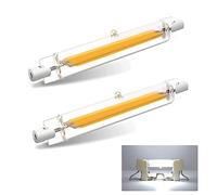 GFDYTG Bombilla R7S LED 78mm Regulables,LED R7S 78mm Blanco Frío 6000k 10W COB Bombillas Equivalente 80-100W Lámpara Halógena,iluminación de haz de 360°,1000LM,2 Pack