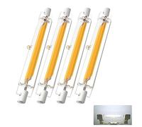 GFDYTG Bombilla R7S LED 78mm Regulables,LED R7S 78mm Blanco Frío 6000k 10W COB Bombillas Equivalente 80-100W Lámpara Halógena,iluminación de haz de 360°,1000LM,4 Pack