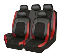 GFFLH Cuero Funda Asiento Coche para Jeep Grand Cherokee WJ 1999-2004, Cuero Delanteros Y Traseros Juegos De Cubreasientos Impermeables Interior Accesorios,Red